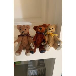 3 Jointed Mini Teddy Bears
